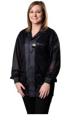 Statshield® Smock, Jacket with Knitted Cuffs, Black