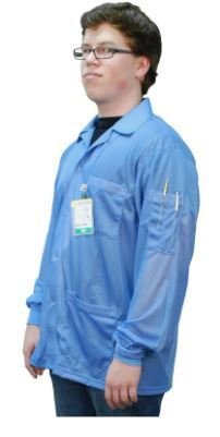 Statshield® Smock, Jacket with Knitted Cuffs, Blue